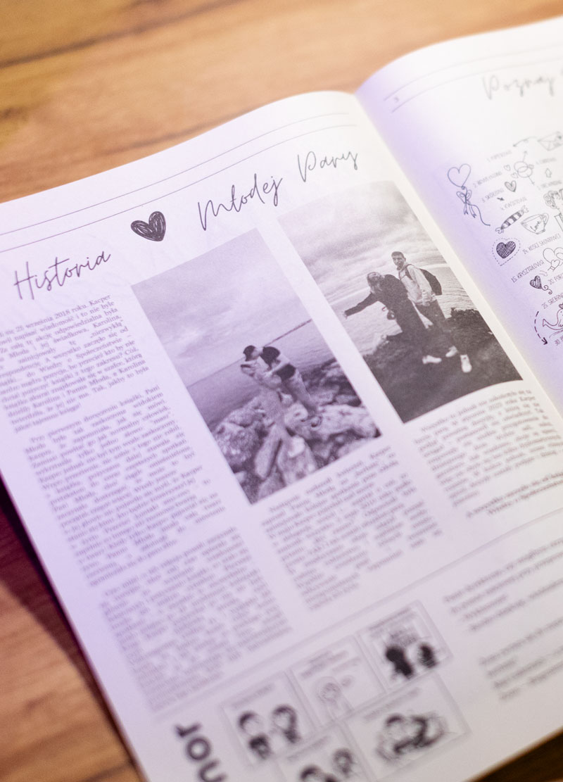 gazeta weselna projekt